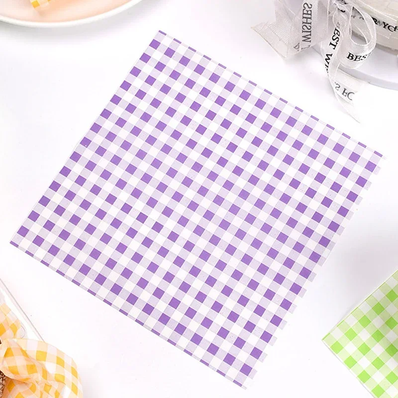 100pcs Oil-Proof Waxed Food Paper for Bread, Sandwiches, and Baking