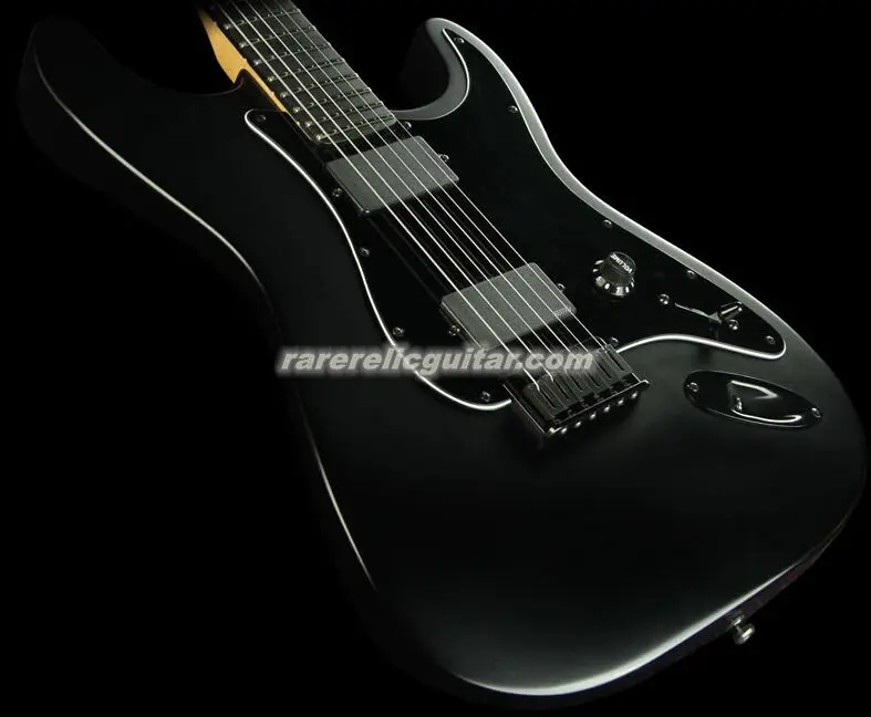 

In Stock Jim Root Signature Matte Black Electric Guitar Big Headstock Ebony Fingerboard No Inlay China EMG Pickup Black Hardware