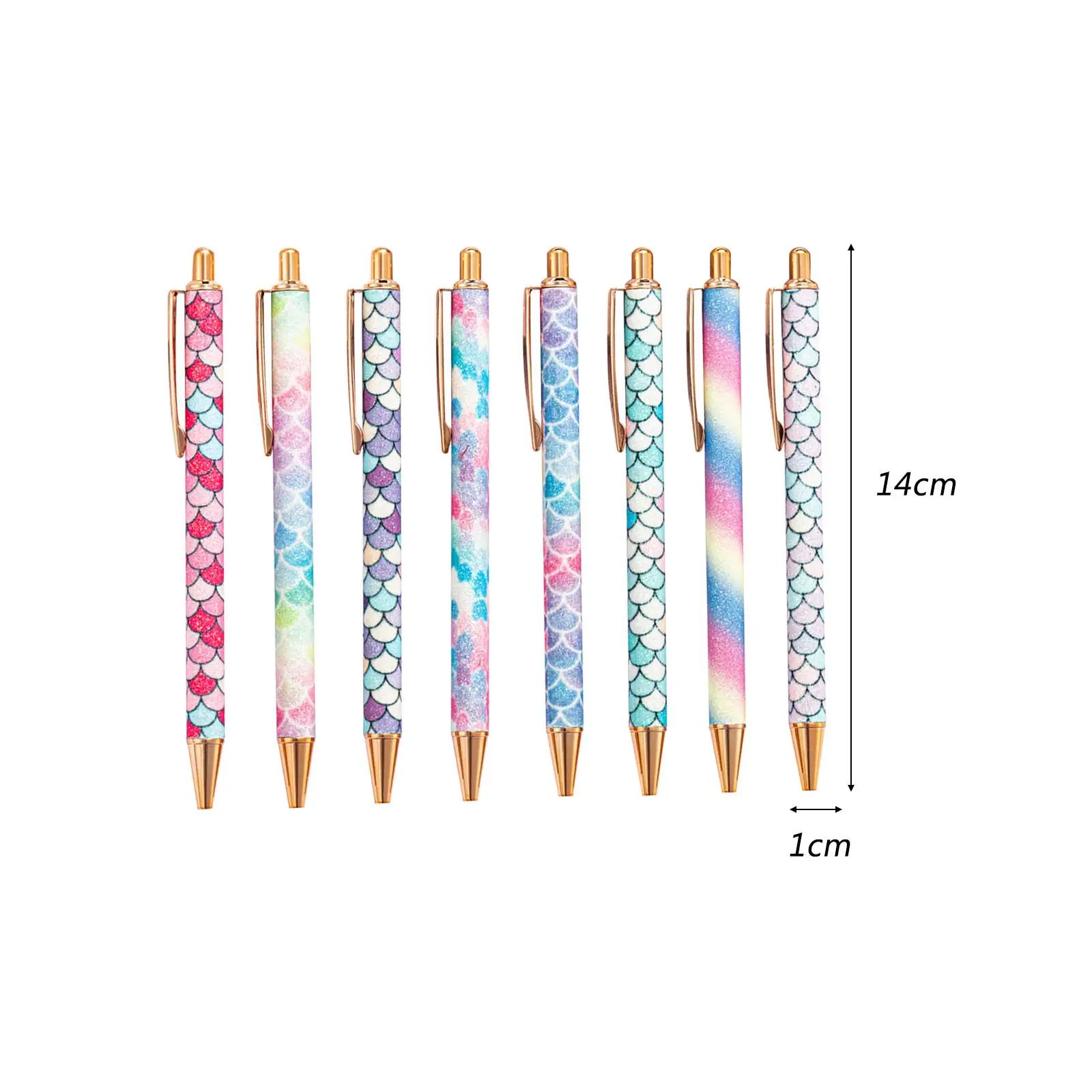 8Pcs Ballpoint Pen Smooth Writing Creative Stationery Party Favor Fish Patterns for Men Women Halloween Office School Christmas