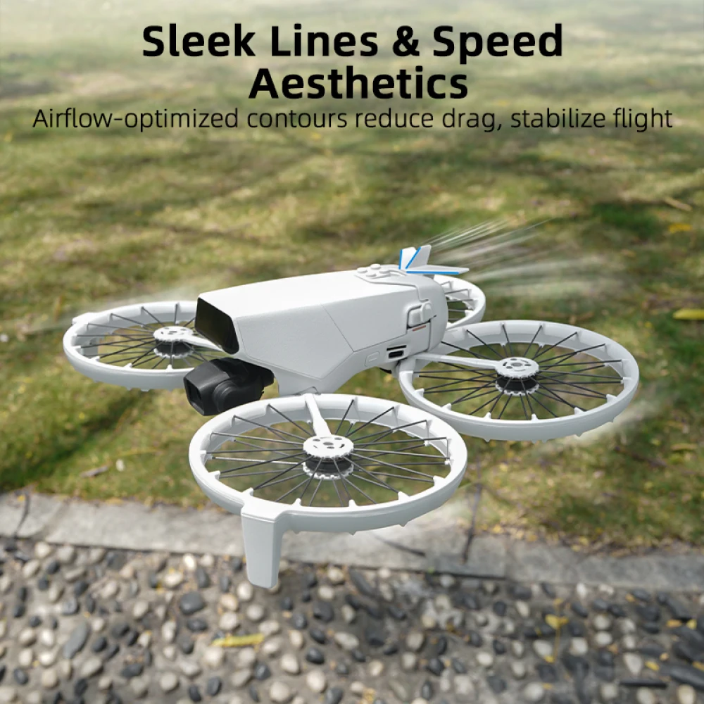 Stabilisateur aérodynamique queue drone DJI FLIP - 5.8g gris