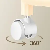 Rolling wheel Kitchen Cart Waterproof 2 Tier Anti-Slip Cart Shelf for Skin Care Products Sauce Bottles Small Storage Trolley 5