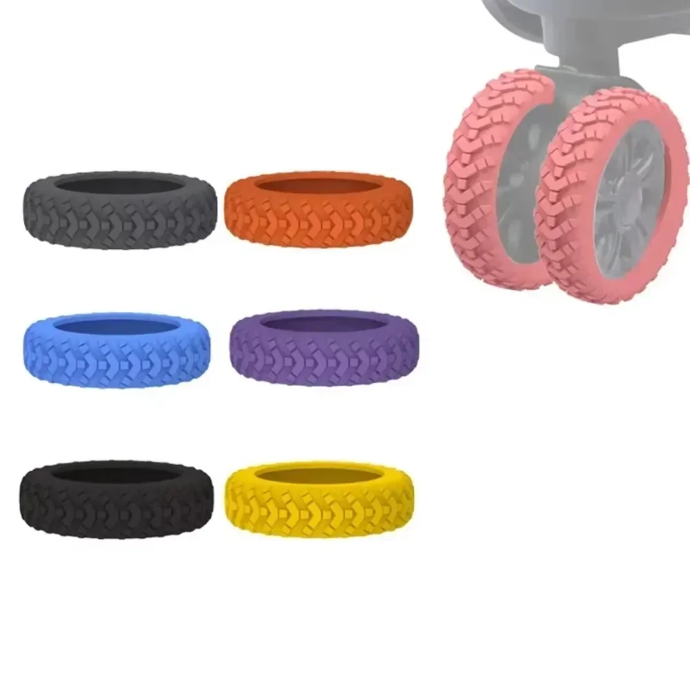 Silicone Wheels Protector 4/8 Pack Silicone Wheel Protector for Luggage Noise Reduction Travel Luggage Wheel Cover Thickened Accessories