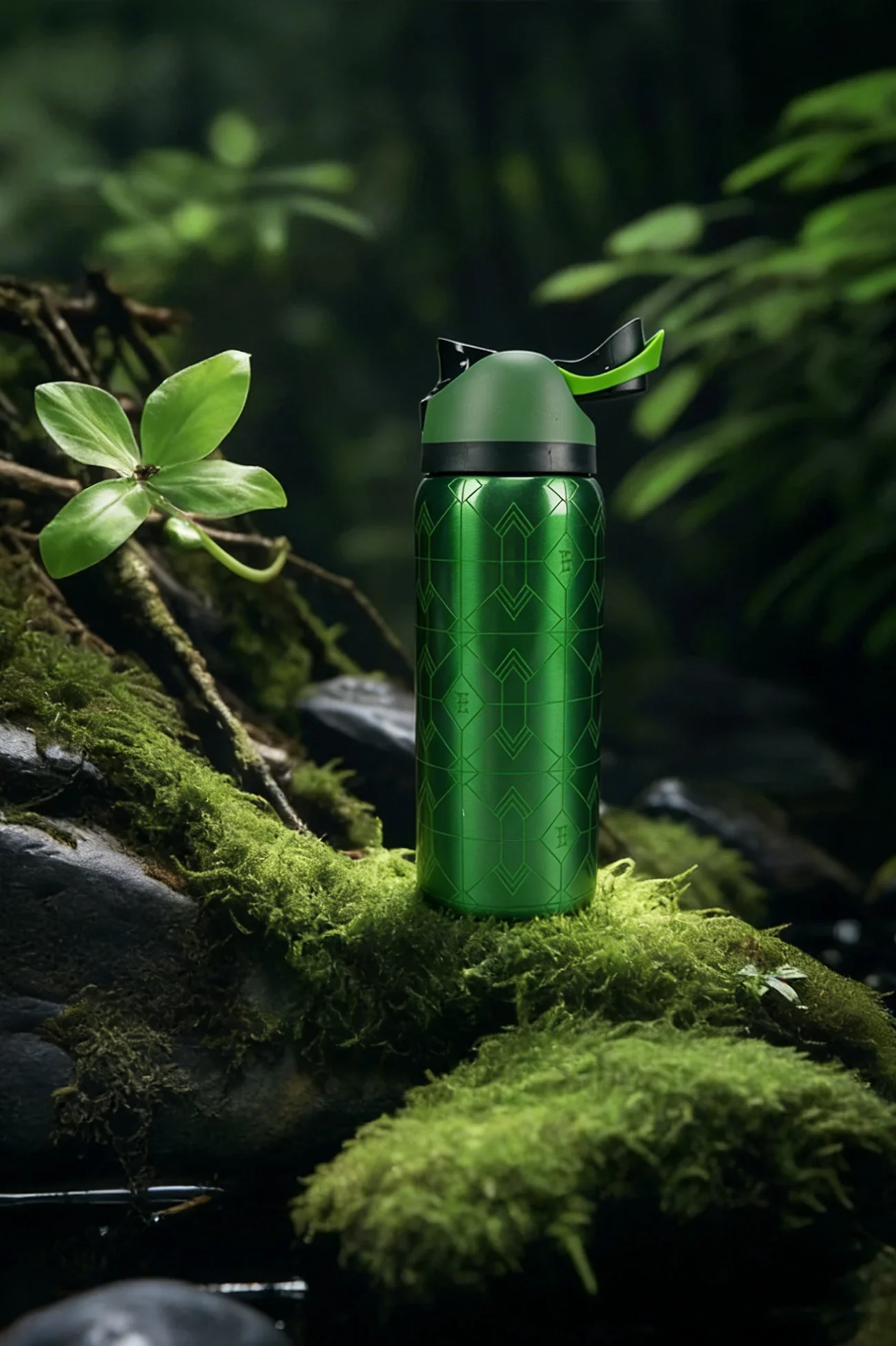 Owalaa emerald flash 32oz/945ml stainless steel insulated water bottle with straw,for daily sports outdoor,perfect gift