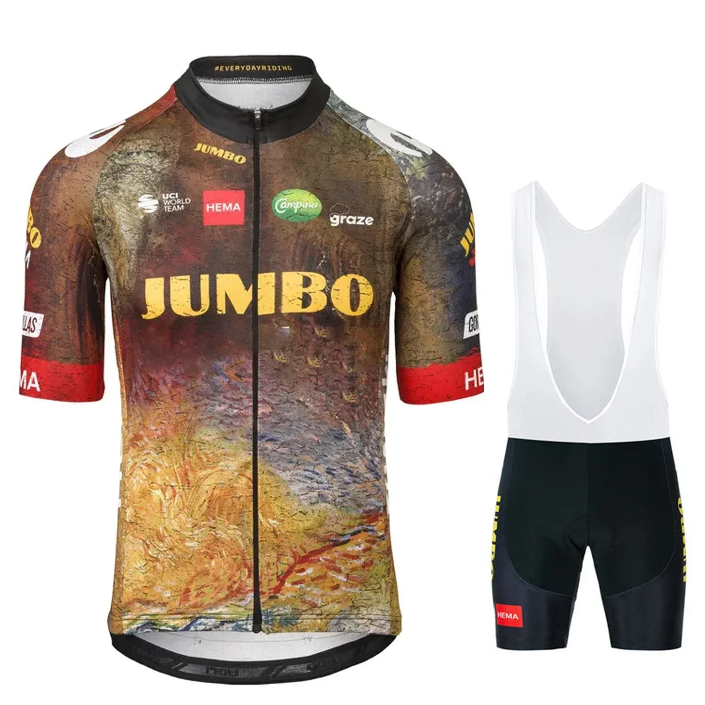 Jumbo Pro 2025 Team Cycling Jersey Set Breathable Mtb Maillot Ciclismo Outdoor Sports Bike Bib Pant Summer Mens Bicycle Clothing 6