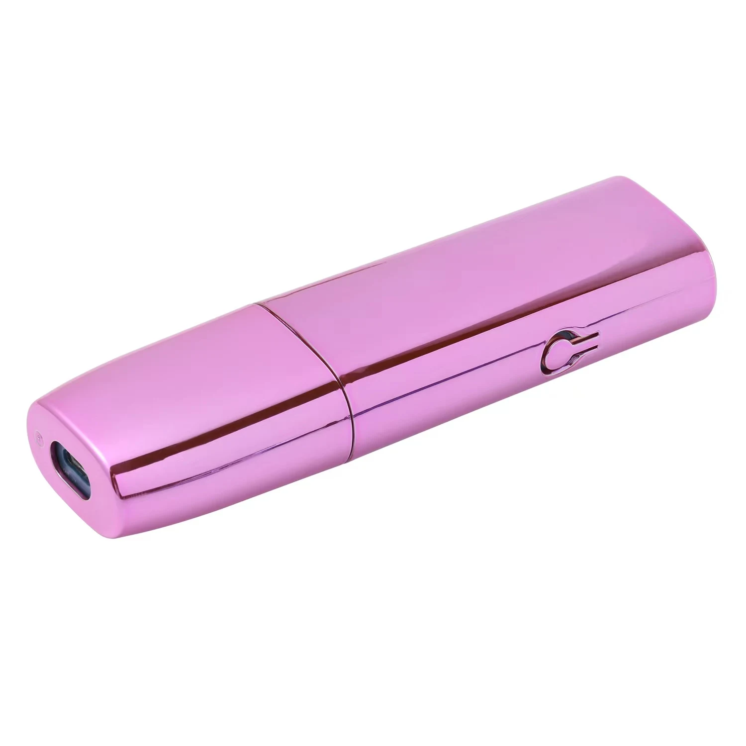 For IQOS ILUMA ONE Stylish Electroplate PC Protective Case E-cigarette  Drop-proof Cover - Rose Pink - Snatcher