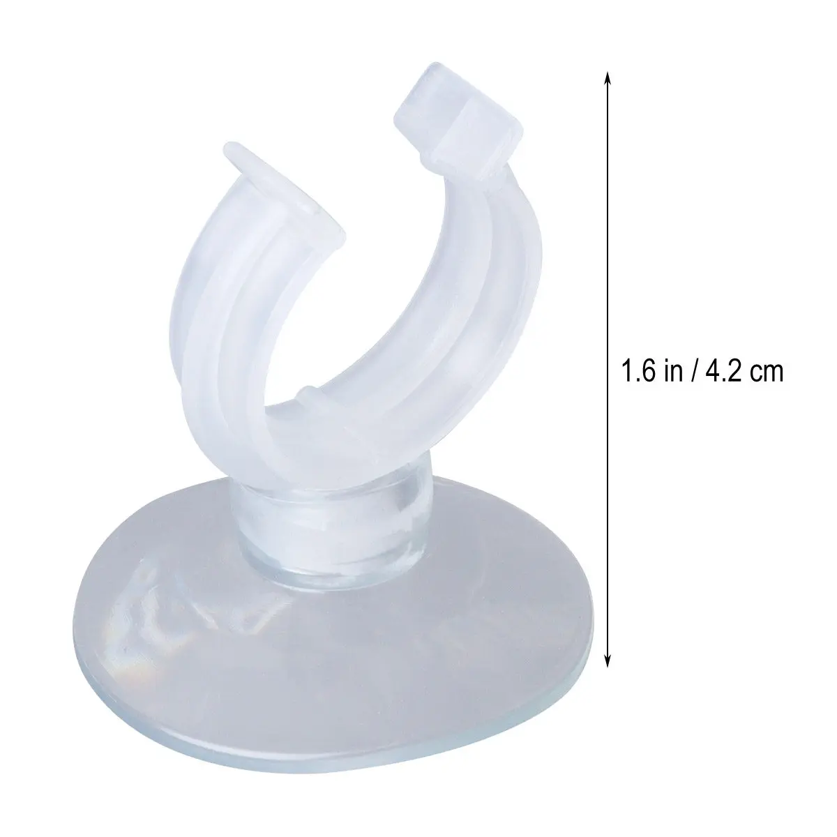 5Pcs 25Mm 수족관 고정 클립 투명 아크릴 워터 홀더 물고기 탱크 입구 배출구 파이프 보안을위한 강력한 흡입 클램프