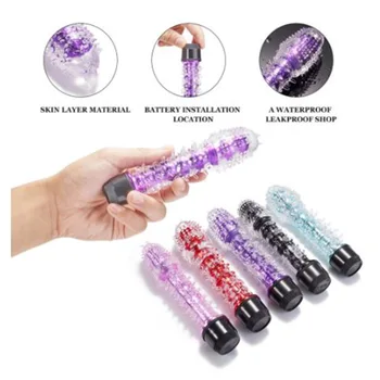 Jelly particles Dildo Realistic Vibrator Penis Butt Plug Anal Vagina Vibrators Erotic Sex Toys for Adults WomenMen Intimate Shop 6