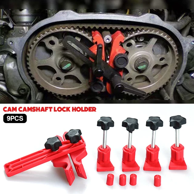 9Pcs Universal Cam Camshaft Lock Holder Car Engine Cam Timing Locking  Retainer Timing Belt Fix Changer Cam Automotive Tool Set - AliExpress