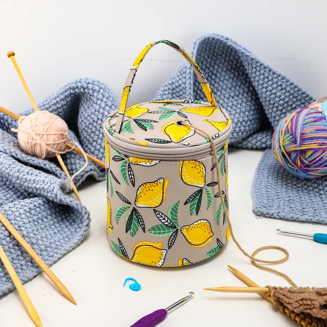 Yarn Storage Bag Knitting Needles Tote Large Organizer Crochet Hooks Yarn  Empty Knitting Bag Portable Tote Storage Case - AliExpress