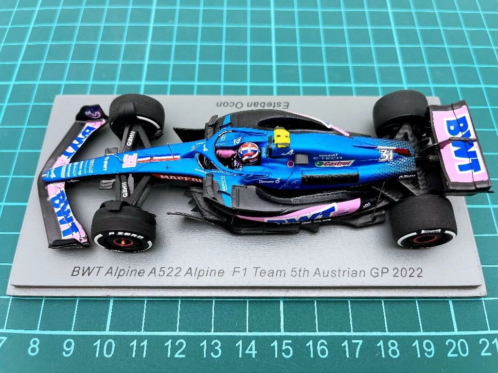 

SPARK 1:43 F1 A522 Ocon 2022 Austria Simulation Limited Edition Resin Metal Static Car Model Toy Gift