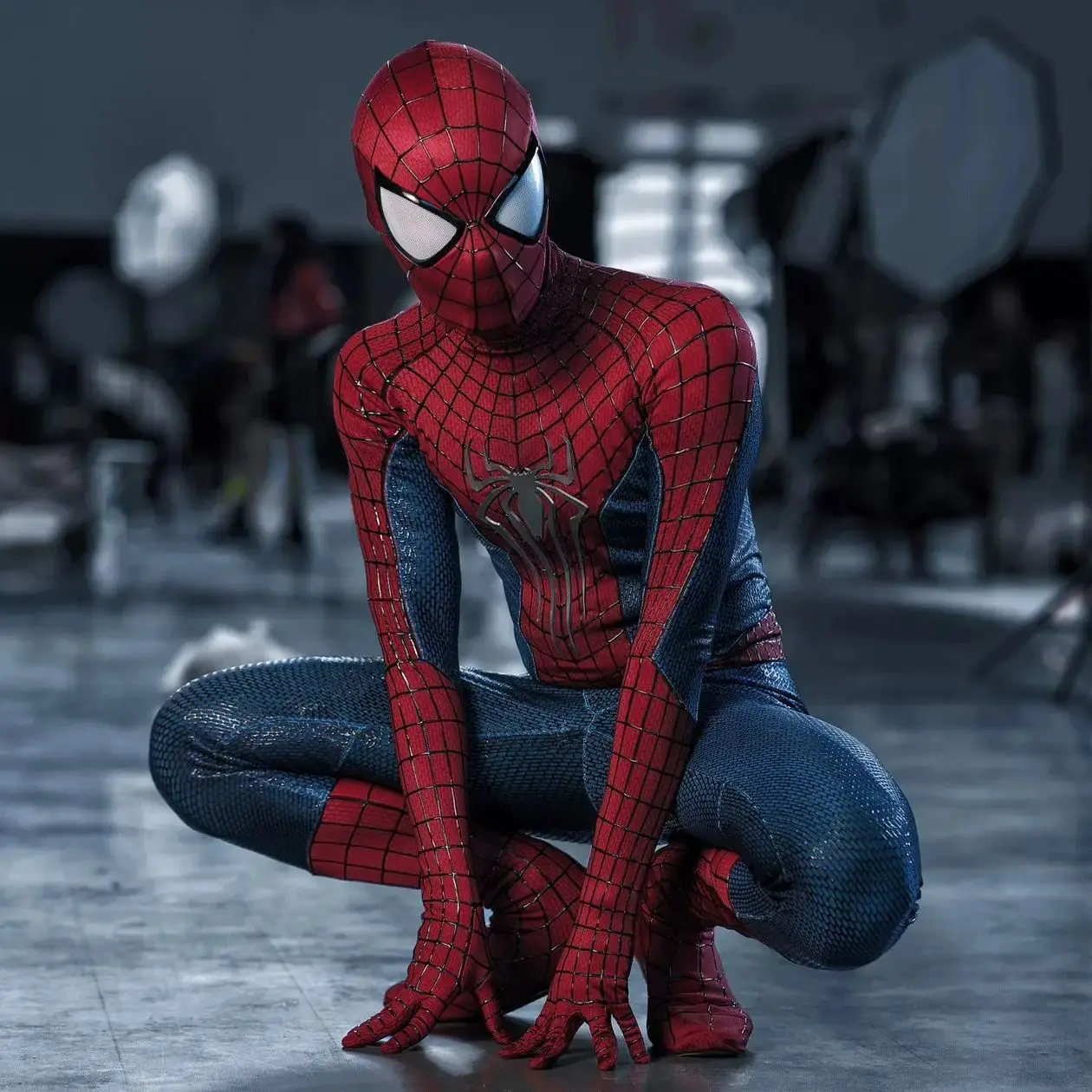 Marvel The Amazing Spider-man 2 Jumpsuit with Mask 1:1 3D Private 