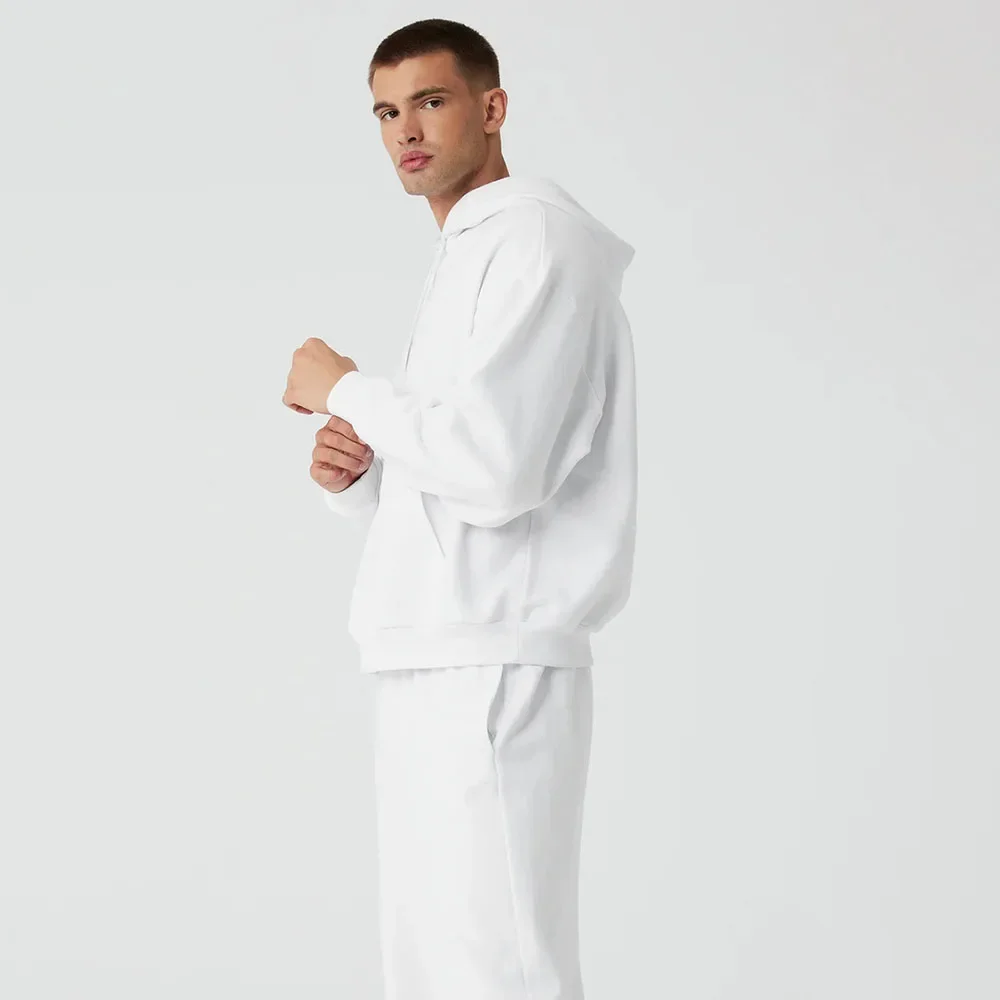 Accolade Hoodie Loose Men's Sports Hoodie Unisex Cotton Accolade Top Solid Color Hoodie Men's Drawstring Long Sleeved Pullover