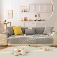 Cotton Sofa Cushion Four Seasons Universal Sofa Cover for Living Room Non-slip Soft Simple Couch Slipcovers Home Sofas Towel 2