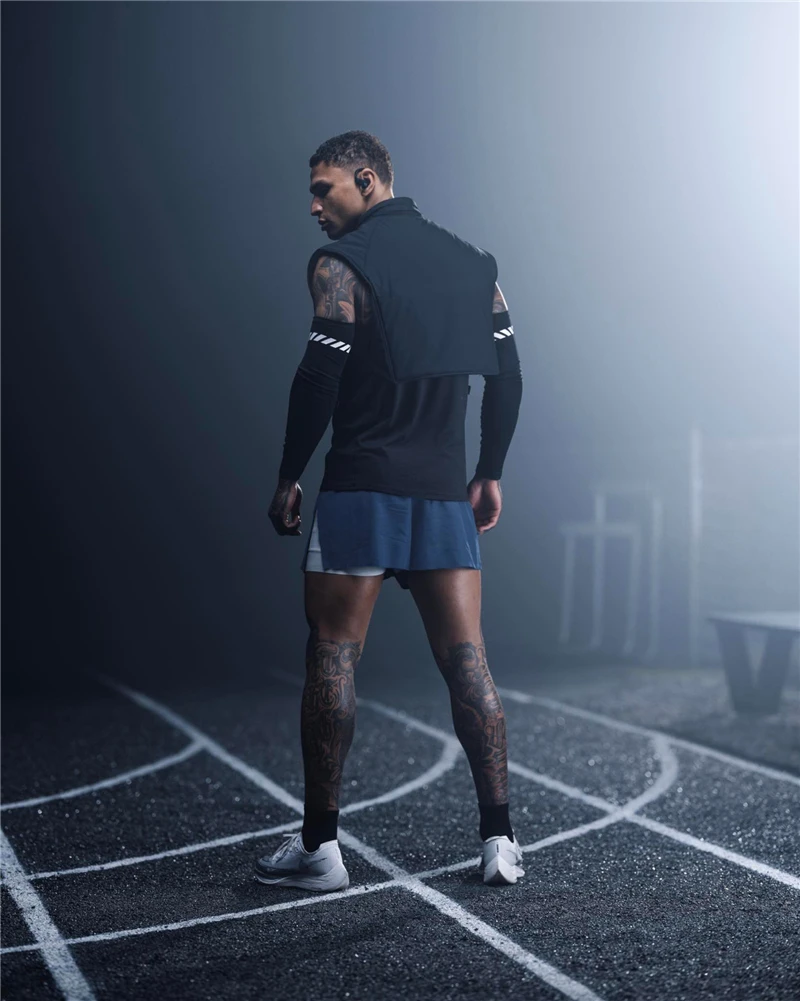 Men Summer Running Shorts 2 In 1 Hidden Pockets Quick Dry GYM Sport Shorts Fitness Jogging Workout sports shorts