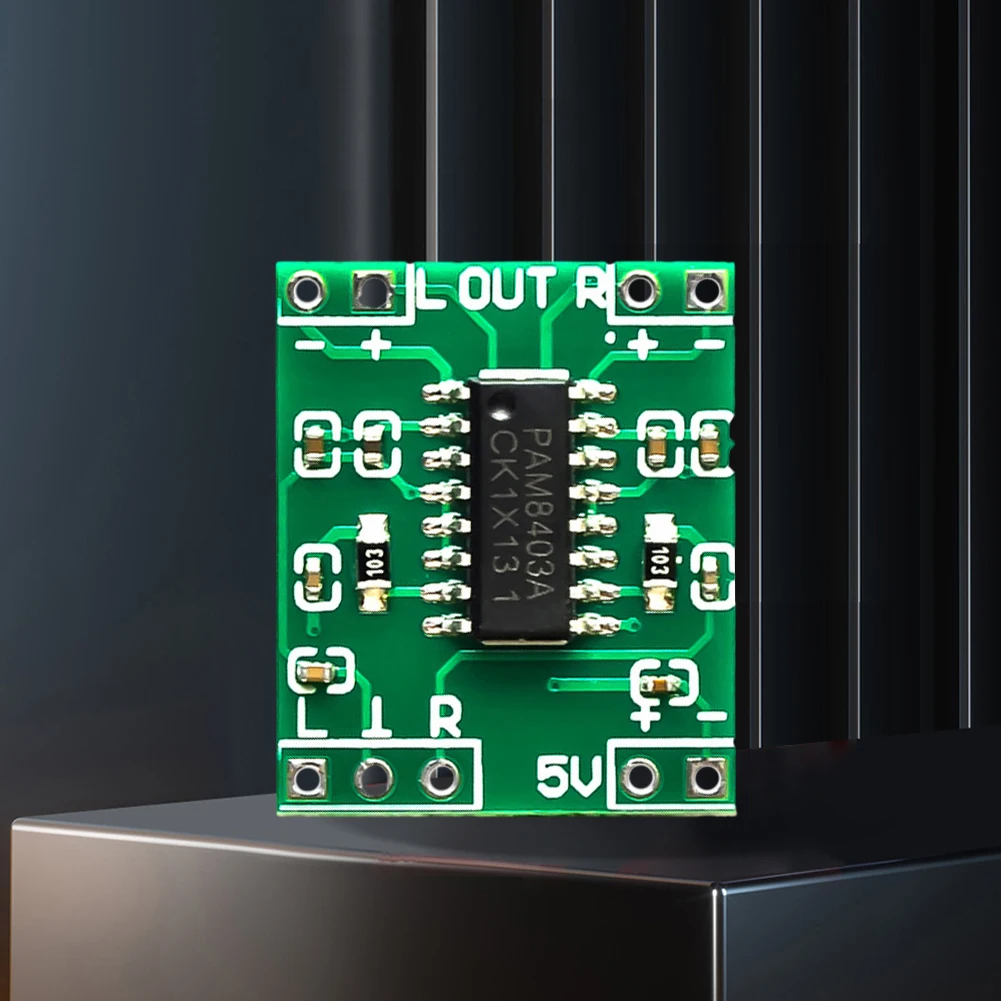 PAM8403 오디오 전력 증폭기 모듈 2.5V-5.5V 2 채널 미니 전력 증폭기 보드 모듈 Arduino 용 클래스 D USB 전원 공급 장치