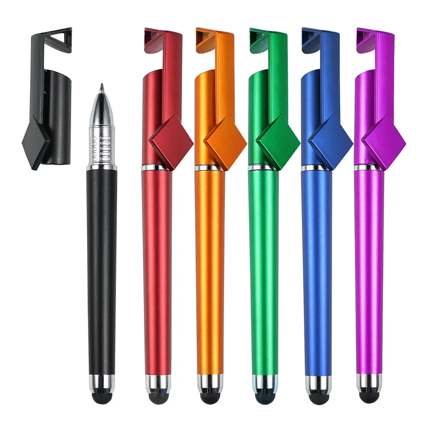 터치 서명 펜 무료 사용자 정의 로고 QR 코드 0.5mm 블랙 광고 젤 펜, 도매, 100 개/로트