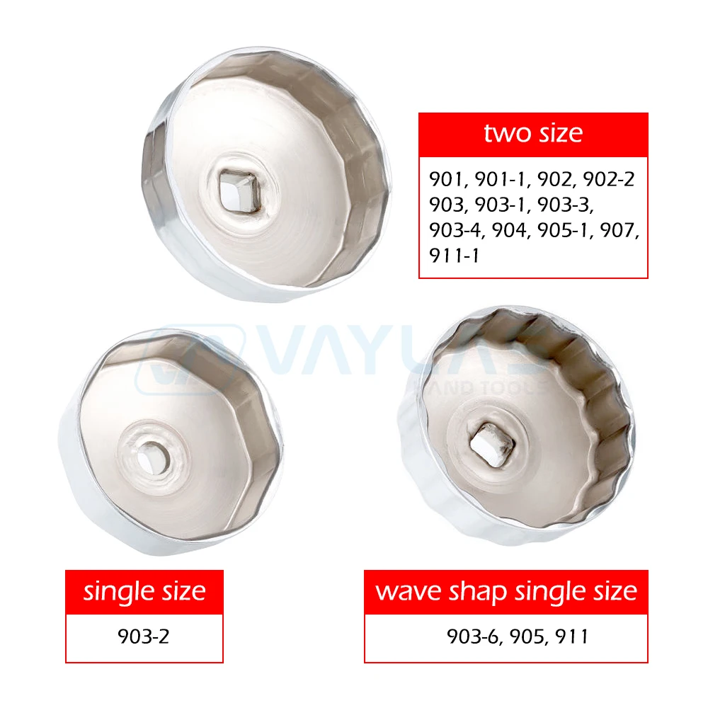 Oil Filter Wrench Universal Wrench 1/2 Square Drive Oil Filter Wrench Cap Remover 64mm-89mm End Cap Filter Removal Tool Auto Housing Tool Remover