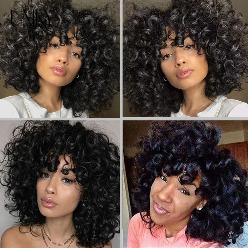 Human Hair Extensions Human Hair Bundles 10A Raw Brazilian Hair Bundles Bouncy Curly Bundles Human Hair Weave Remy Extensions For Women