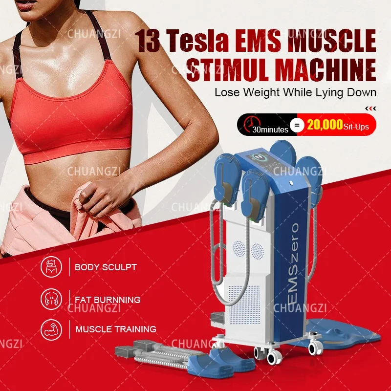 

2024 New Emsslim Neo RF EMS Sculpt Machine Nova Power 6500W Hi-emt For Sculpting Electromagnetic Body Slimming Fat EMSzero Salon