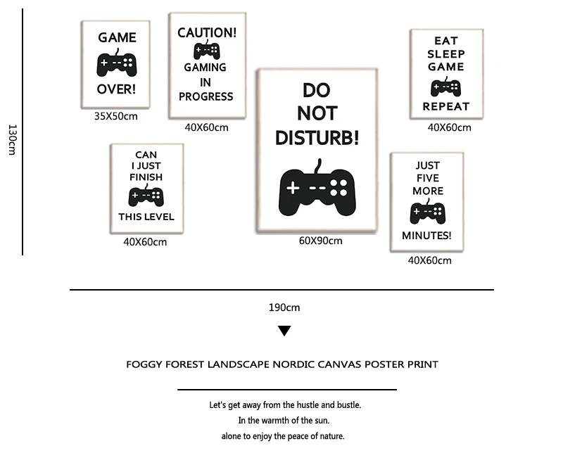 The Party Post Poster retrò per videogiochi, decorazione da parete, evoluzione dei controller per videogiochi, poster artistico per decorazioni per la camera da letto degli adolescenti. Carte d'arte