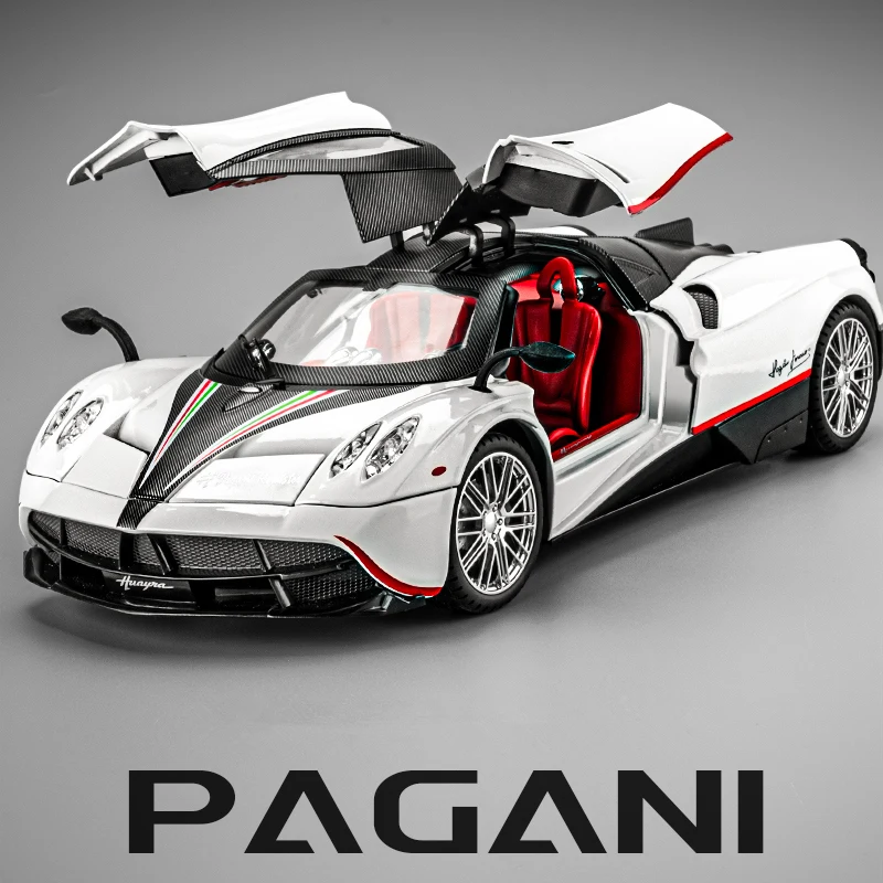 

1:18 Pagani Huayra Dinastia Alloy Racing Car Model Diecasts Metal Toy Sports Car Model Simulation Sound and Light Childrens Gift