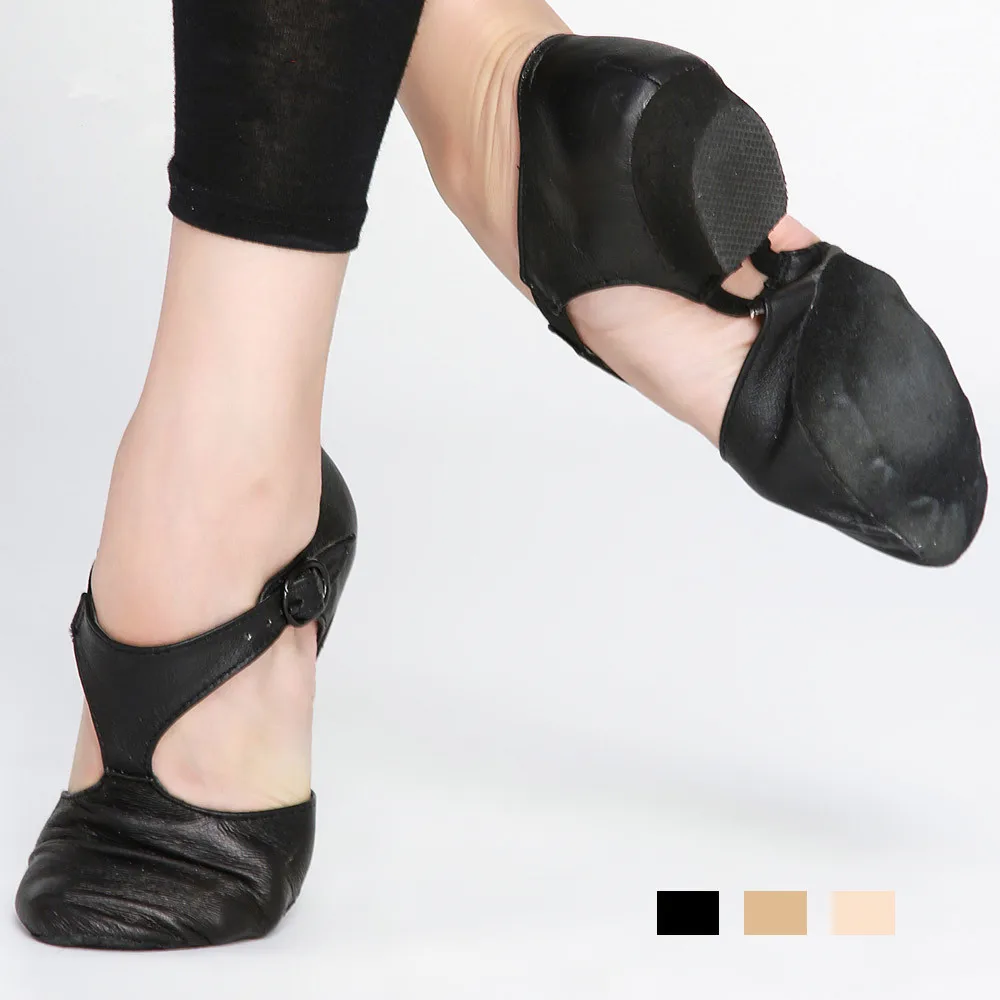 Wimen's Genuine Leather Shoe Child Adult Teachers Professional Sandals China Women's Jazz Dance Sandal Shoes dance shoes