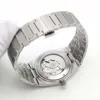 40MM Arabic Blue Dial Mens Watch Automatic Sapphire Wristwatch NH35 Movement Date Steel Strap Waterproof Automatic Watch Men 6