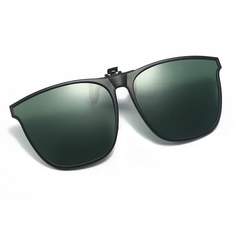 Polarized Clip On Sunglasses Men Women Photochromic Car Driver Goggles Night Vision Anti Glare Vintage Square Glasses