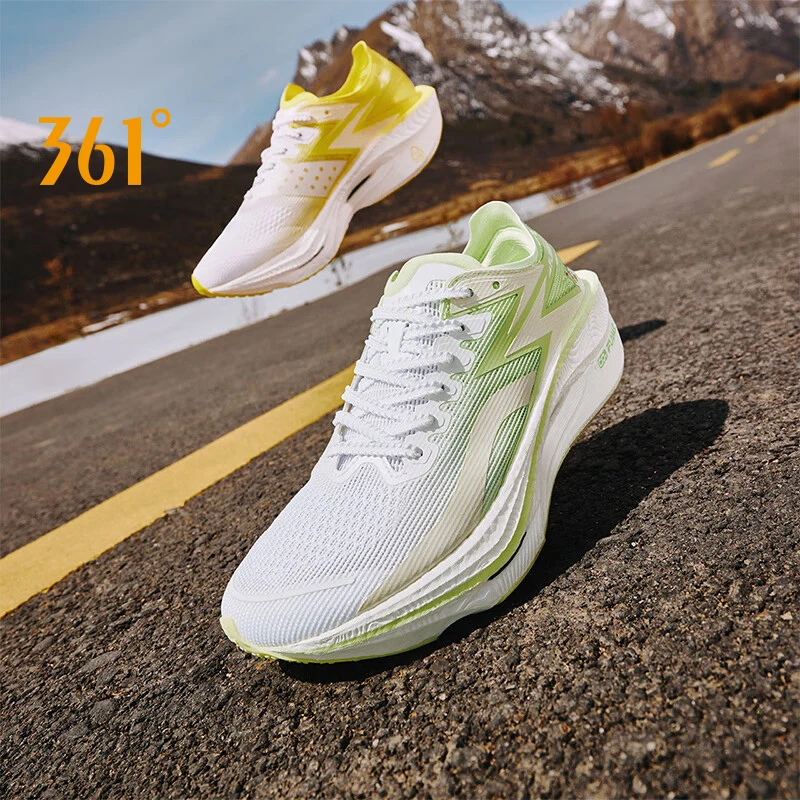 

361 Degrees FLAME 3.0 Men Women Carbon Plate Racing Running Shoes Support Stable Breathable Wear-resistant Sneakers 672422233F