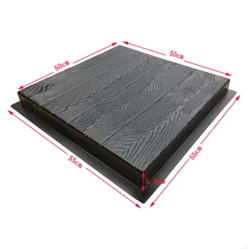Imitation Wood Grain DIY Stepping Stone Mold for Path Maker Paving Cement Brick Mould Pavement Road Mould
