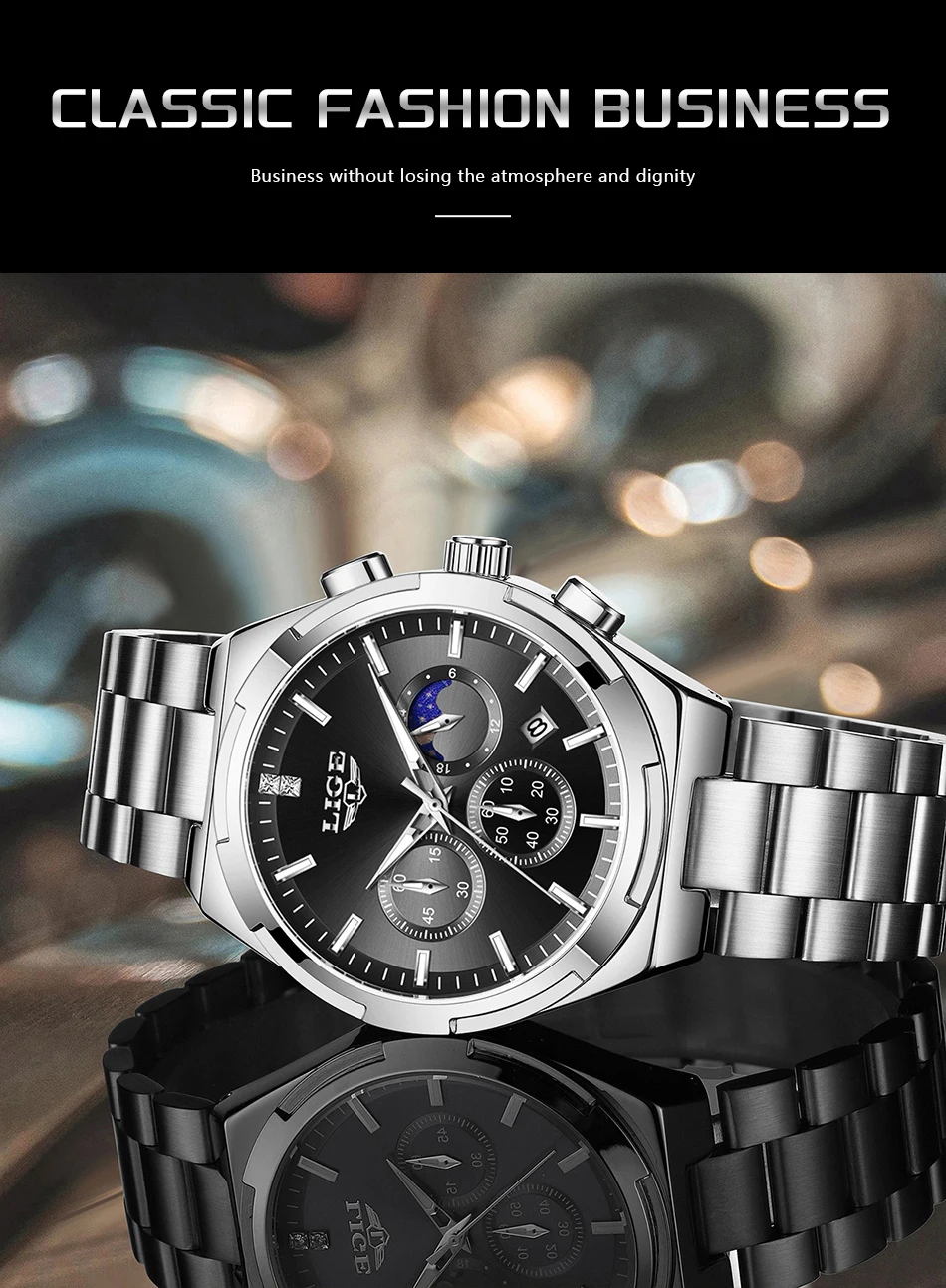 LIGE 89222 Watch for Men description image 4