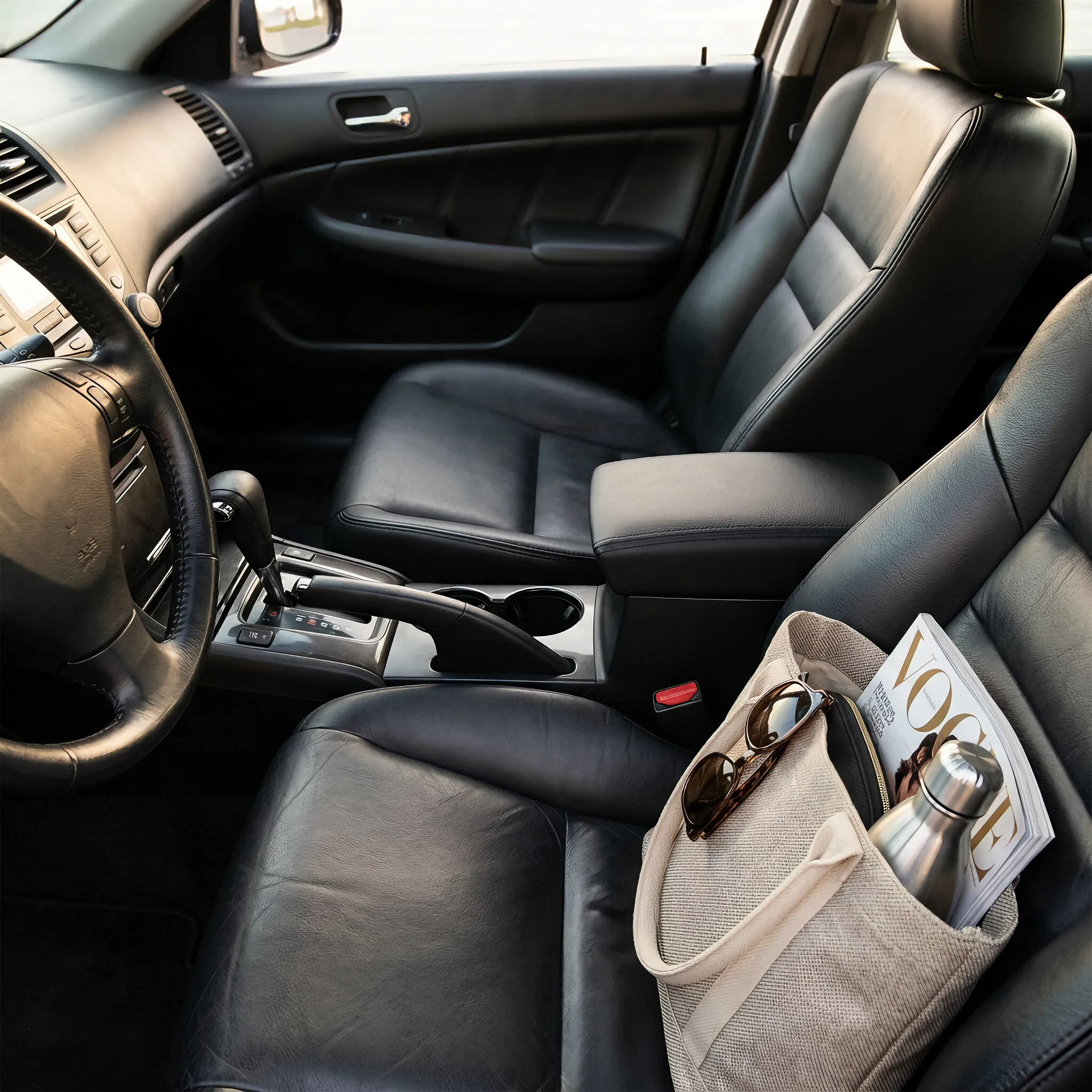 Premium Leather Center Console Armrest Lid - Central Box Cover