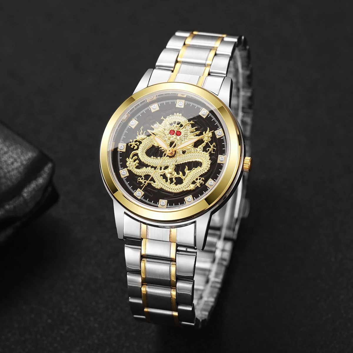 Men's Luxury Watch With Simple Temperament Dial and Business Quartz Watch, The Best Gift Choice (Box Not Included)