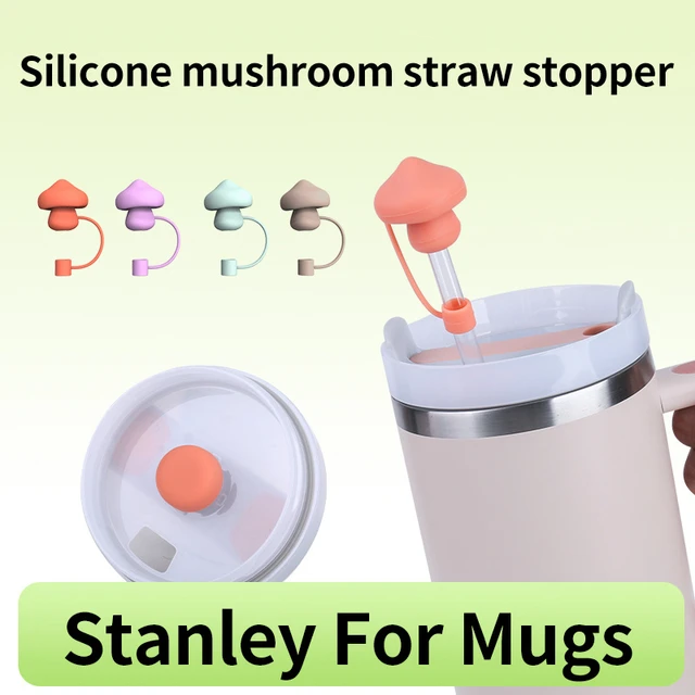 Mushroom Straw Topper Cover, 40 OZ Creative Tumbler, Drink Topper