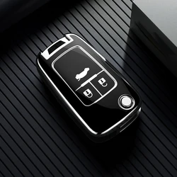 Premium TPU Shell Car Key Case - 2/3/4/5 Button Protection (3 Buttons Black)