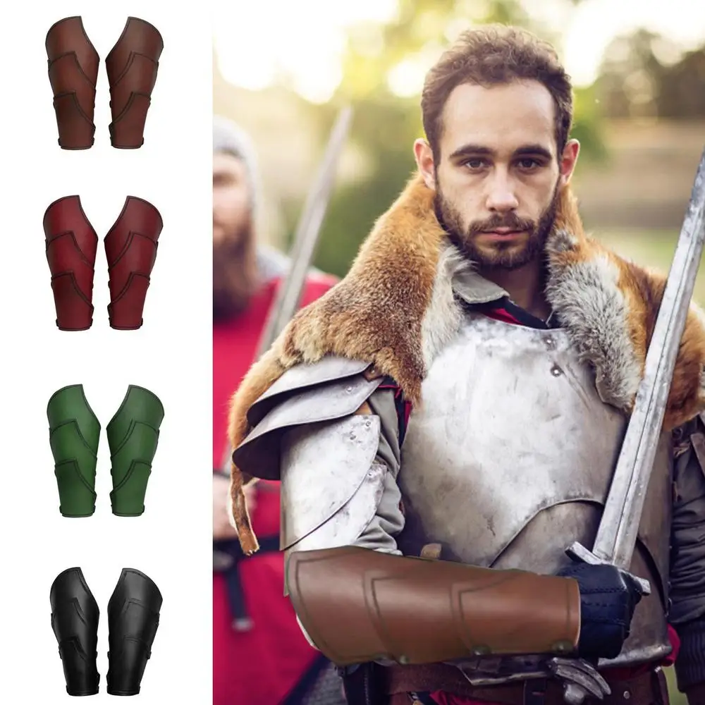Arm Guards Medieval Renaissance Knight Men Medieval Bracers Wrist Guard Arm Bracers Renaissance Costume Retro Accessories