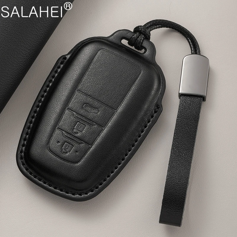 

Car Key Case Fob Cover Keychain For Toyota Crown Hilux Prius Camry Corolla CHR C-HR RAV4 Land Cruiser Prado Fortuner Accessories