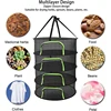 Folding Dry Rack Drying Net For Herbs Hanging Basket Dryer Bag Mesh Herb Drying Net For Flowers Buds Plants 3