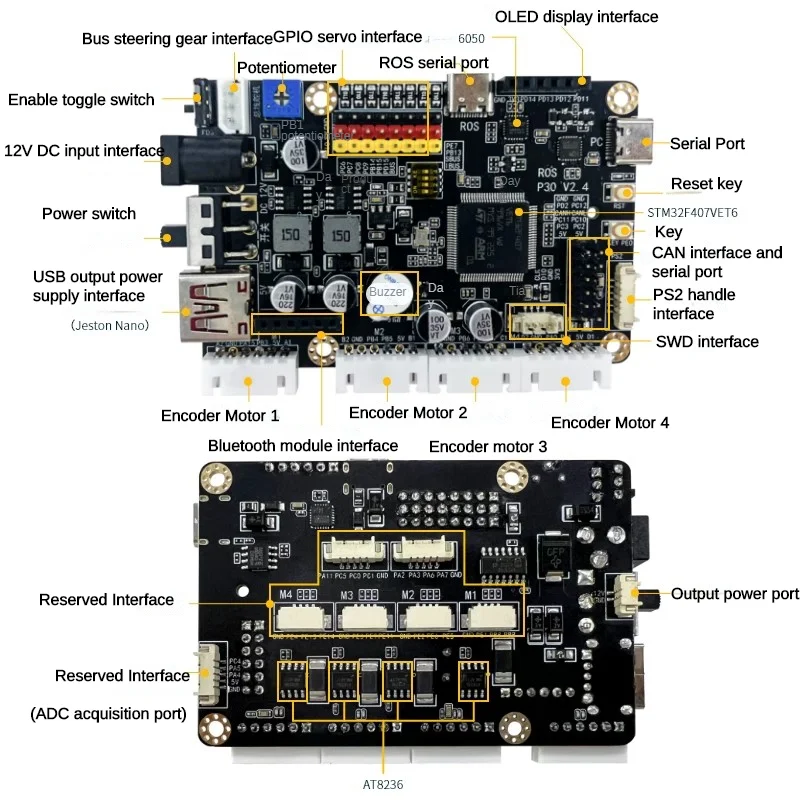 TS100L RC 탱크 섀시 오프로드 충격 흡수 트랙 ROS 로봇 플랫폼 (STM32 로봇 프로그래밍 가능 DIY 키트용 홀 엔코더 포함)