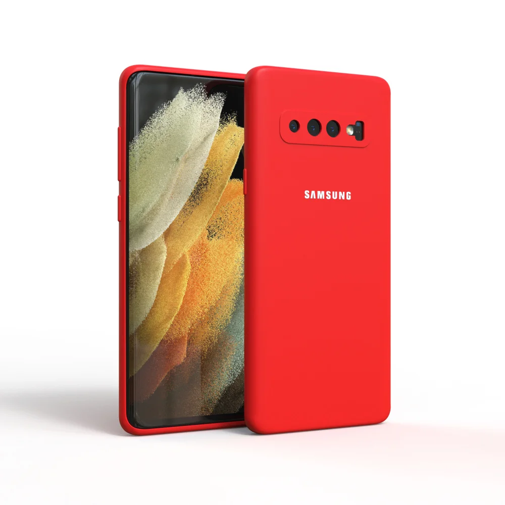 High-Quality Soft-Touch Silicone Protective Case for Samsung Galaxy S10 Series