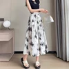 Chinese Style Maternity Culottes Drawstring Waist Wide Legs Trousers Fashion Printing Pregnant Woman Pantskirt Wide Leg Pants 6
