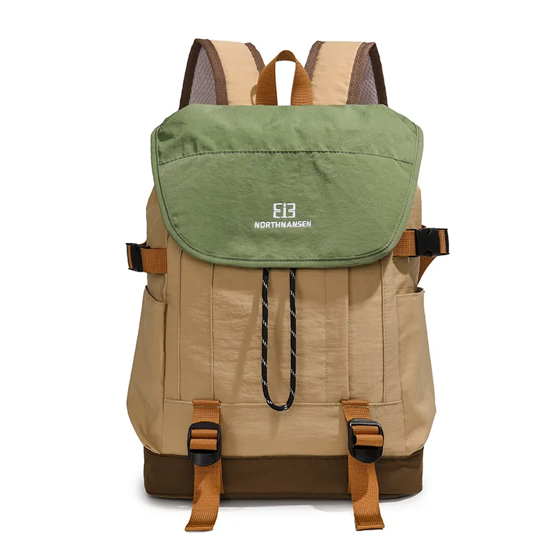 New Outdoor Contrast Color Backpack Travel Mountaineering Small Backpack for Students