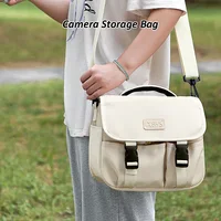 Women DSLR Camera Bag Micro Single Photography Bag Single Shoulder Camera Storage Bag for Fujifilm XS10 XT100 Sony