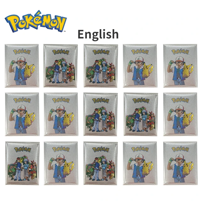 New Boutique Boxed Pokemon Gold Foil Card Gold Vmax V Energy Card Charizard Pikachu Rare Series Battle Coach Children's Toy Card 2