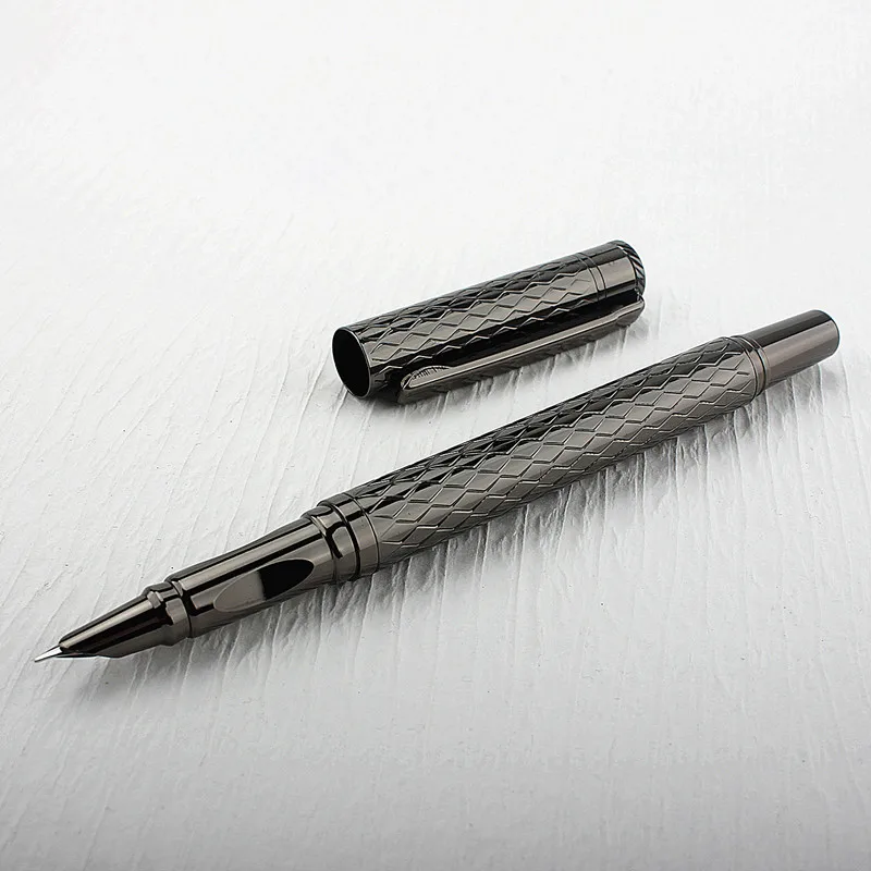 

Luxury Quality 613 Stainless Steel Metal Gray Finance Office Fountain Pen New School Student Stationery Supplies Ink Pens