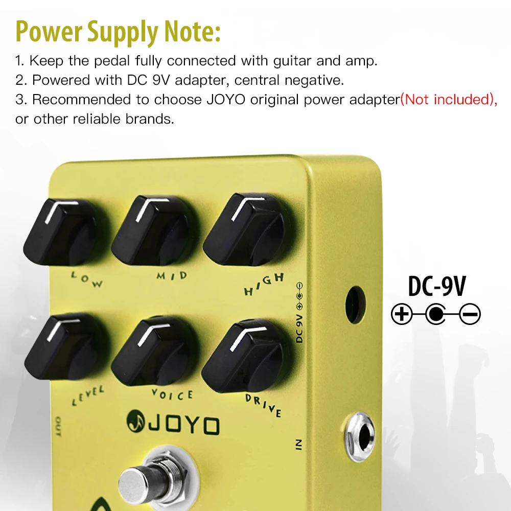 JF-13 AC TONE Overdrive Guitar Pedal Simulate from AC-30 Tube Amplifier Classic