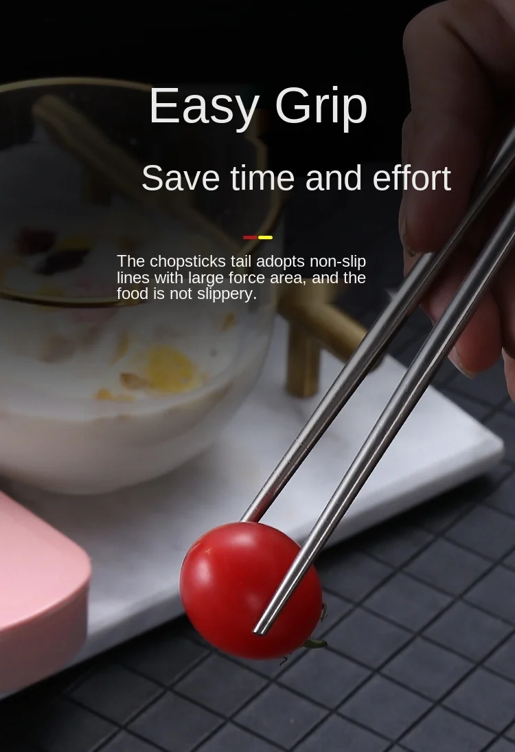 Description Picture 6 of itemMirror Silver Stainless Steel Cutlery Set Children's Fork Knife Soup Dessert Ice Spoon Complete Dinner Dinnerware Set Chopsticks