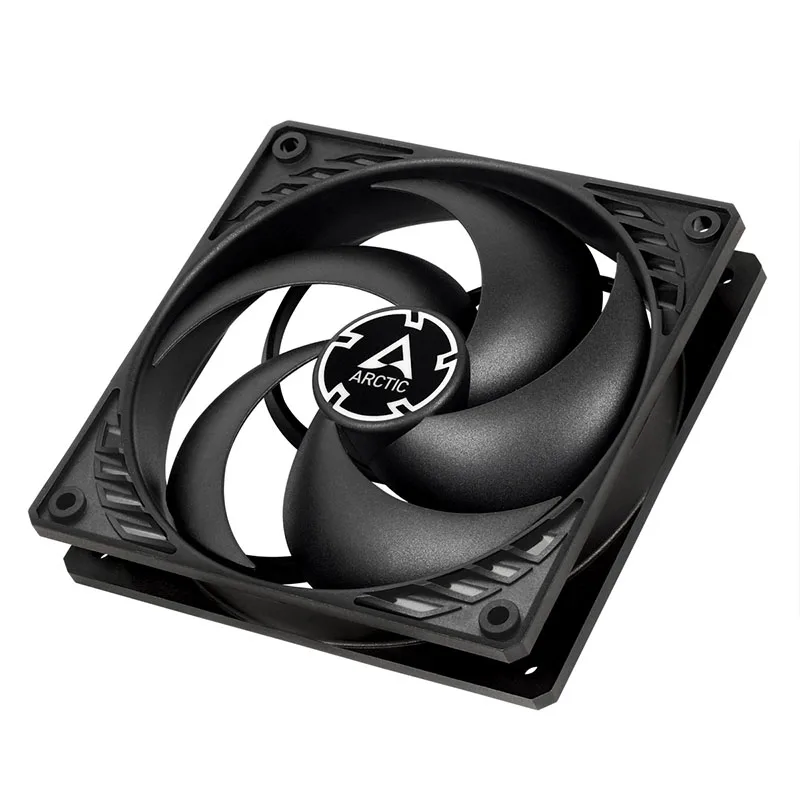 Arctic P12 Pwm Pst 12cm Case Ventilador 120 mm pc Cpu Cooler Ventilador de Refrigeração 1800 Rpm 4pin Pwm Controle Temperatura Preto Branco Ventiladores e resfriadores - Imagem 3