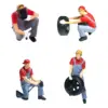 1/64 Painted People Figures Diorama Figurines Garage Scenes Accessories 4