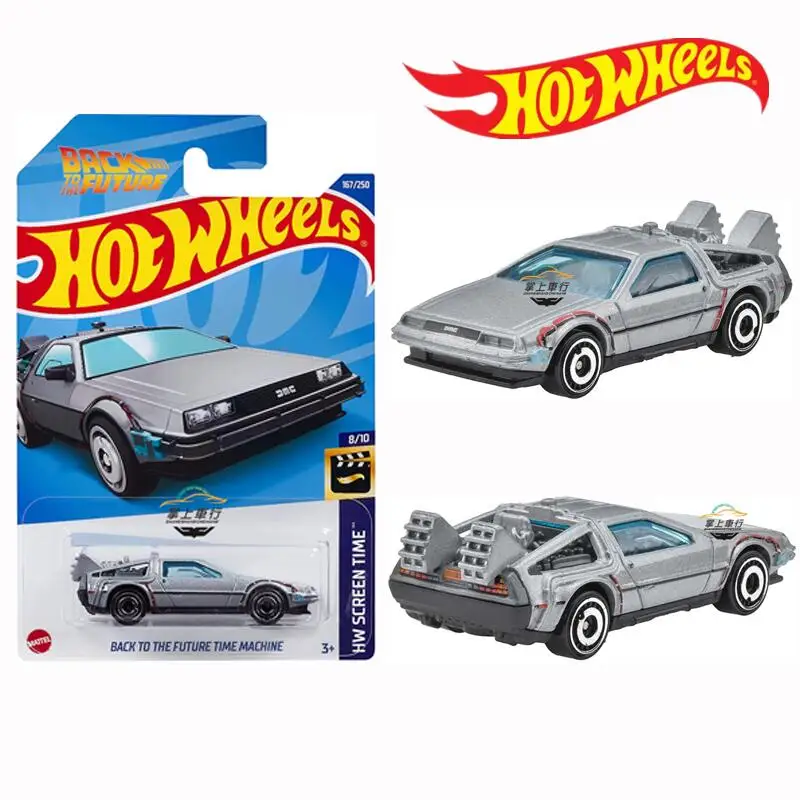 HotWheelsDeloreanBackToTheFutureTimeMachineRubberTiresAlloy